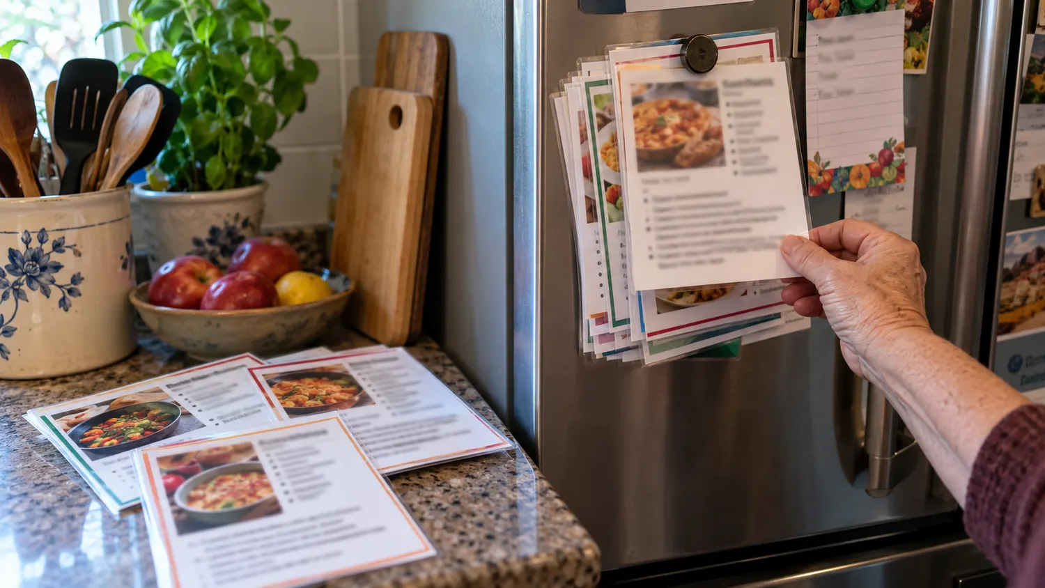 Large-Print Kitchen Cheat Cards