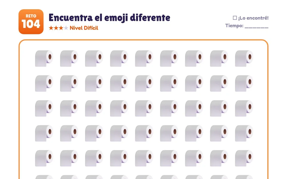 Página del nivel difícil