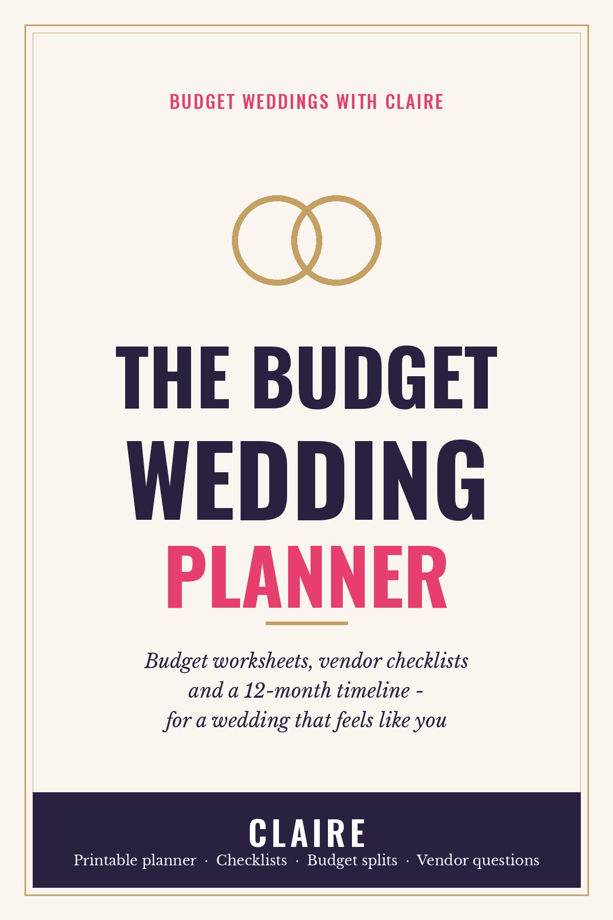 Plan the wedding you want. Keep the budget you set.